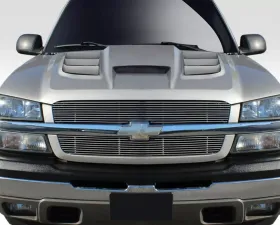 2002-2006 Chevrolet Avalanche ( without cladding ) 2003-2005 Silverado Duraflex Viper Look Hood - 1 Piece