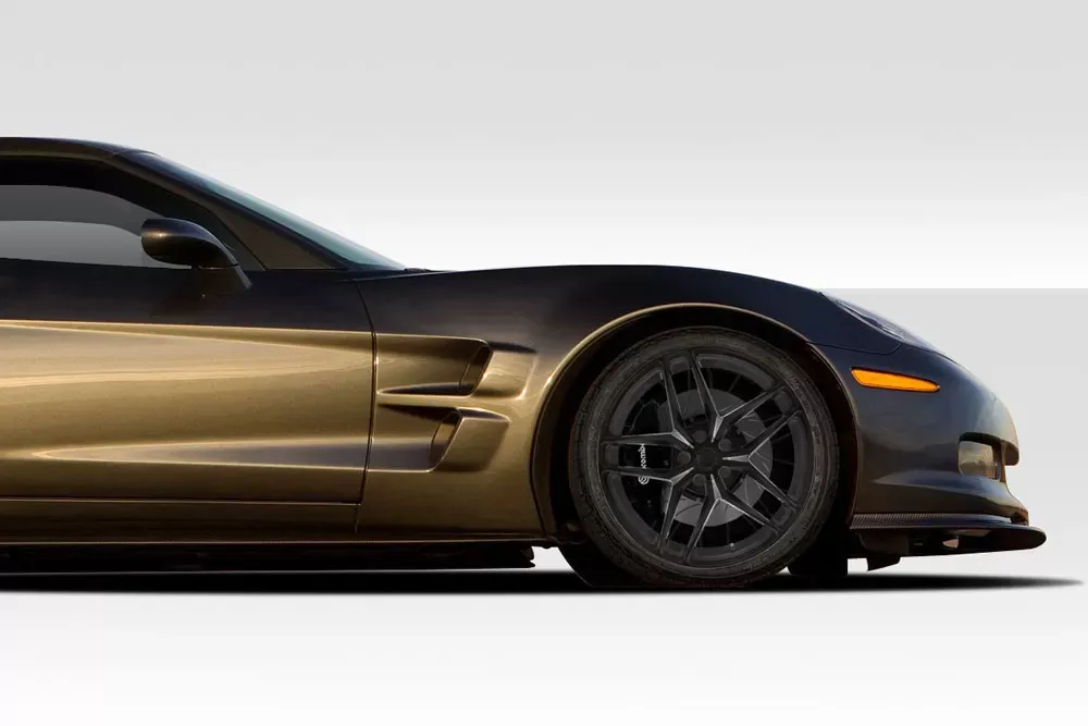 2005-2013 Chevrolet Corvette C6 Duraflex ZR1 Look Front Fenders - 2 Piece - 113811