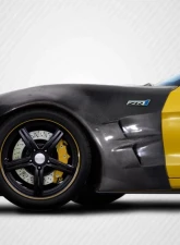 2005-2013 Chevrolet Corvette C6 Carbon Creations ZR1 Look Front Fenders - 2 Piece                                     - 113812 - Image 6