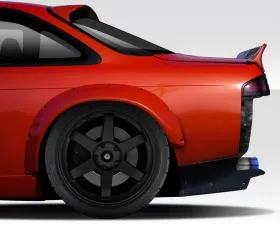 1995-1998 Nissan 240SX S14 Duraflex RBS V2 Wide Body Rear Fender Flares - 2 Piece