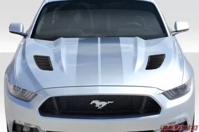 2015-2017 Ford Mustang Duraflex R-Spec Hood Vents - 2 Piece - 113889