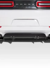 2015-2023 Dodge Challenger Duraflex Circuit Rear Diffuser - 3 Piece                                     - 113897 - Image 2
