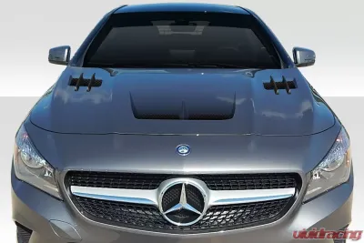 2014-2016 Mercedes CLA Class Duraflex Eros Version 1 Hood - 1 Piece - 114003