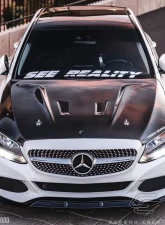 2015-2021 Mercedes C Class W205 Carbon Creations DriTech Black Series Look Hood - 1 Piece                                     - 114008 - Image 2