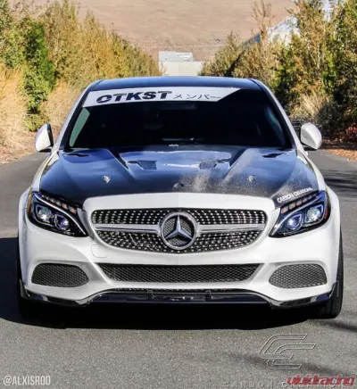 2015-2021 Mercedes C Class W205 Carbon Creations DriTech Black Series Look Hood - 1 Piece - 114008