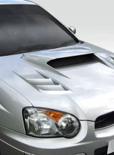 2004-2005 Subaru Impreza WRX STI Duraflex TS-1 Hood - 1 Piece                                     - 114020 - Image 2