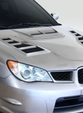 2006-2007 Subaru Impreza WRX STI Duraflex TS-1 Hood - 1 Piece                                     - 114022 - Image 2