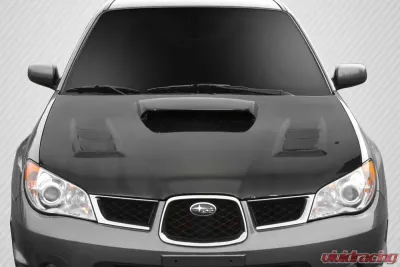2006-2007 Subaru Impreza WRX STI Carbon Creations DriTech C-1 Hood - 1 Piece - 114023