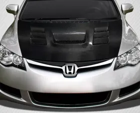 2006-2011 JDM Honda Civic 4DR Carbon Creations DriTech Supremo Hood - 1 Piece