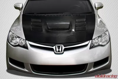 2006-2011 JDM Honda Civic 4DR Carbon Creations DriTech Supremo Hood - 1 Piece - 114055