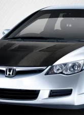 2006-2011 JDM Honda Civic 4DR Carbon Creations DriTech Supremo Hood - 1 Piece                                     - 114055 - Image 2
