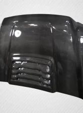 1999-2007 Ford Super Duty / 2000-2005 Ford Excursion Carbon Creations Raptor Look Hood - 1 Piece                                     - 114069 - Image 4