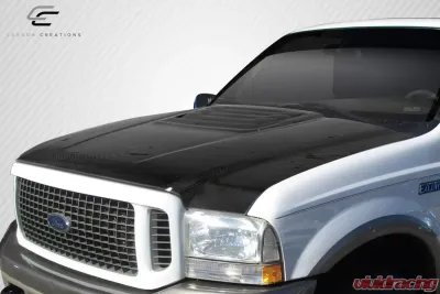 1999-2007 Ford Super Duty / 2000-2005 Ford Excursion Carbon Creations Raptor Look Hood - 1 Piece - 114069
