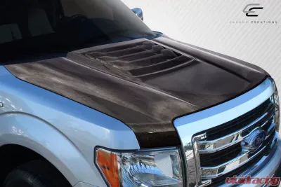 2009-2014 Ford F-150 Carbon Creations Raptor Look Hood - 1 Piece - 114102
