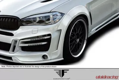 2015-2019 BMW X6 F16 / X6M F86 AF-1 Front Fender Flares ( PU-RIM ) - 4 Piece - 114157
