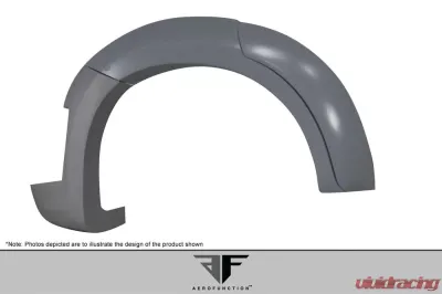 2015-2019 BMW X6 F16 / X6M F86 AF-1 Rear Fender Flares ( PU-RIM ) - 6 Piece - 114158