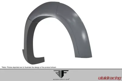 2015-2019 BMW X6 F16 / X6M F86 AF-1 Rear Fender Flares ( PU-RIM ) - 6 Piece - 114158