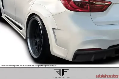 2015-2019 BMW X6 F16 / X6M F86 AF-1 Rear Fender Flares ( PU-RIM ) - 6 Piece - 114158