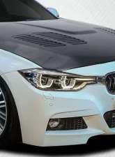 2012-2018 BMW 3 Series F30 / 2014-2020 4 Series F32 Carbon Creations GTR Hood - 1 Piece                                     - 114205 - Image 2