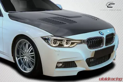 2012-2018 BMW 3 Series F30 / 2014-2020 4 Series F32 Carbon Creations GTR Hood - 1 Piece - 114205