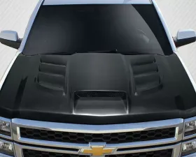 2014-2015 Chevrolet Silverado Carbon Creations Viper Look Hood - 1 Piece