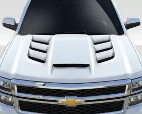 2014-2015 Chevrolet Silverado Duraflex Viper Look Hood - 1 Piece
