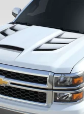 2014-2015 Chevrolet Silverado Duraflex Viper Look Hood - 1 Piece                                     - 114227 - Image 2