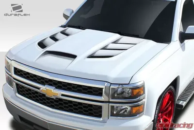 2014-2015 Chevrolet Silverado Duraflex Viper Look Hood - 1 Piece - 114227