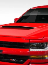 2016-2018 Chevrolet Silverado Duraflex GMX Hood - 1 Piece                                     - 114232 - Image 2