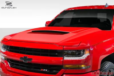 2016-2018 Chevrolet Silverado Duraflex GMX Hood - 1 Piece - 114232