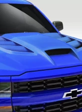 2016-2018 Chevrolet Silverado Duraflex Viper Look Hood - 1 Piece                                     - 114233 - Image 2
