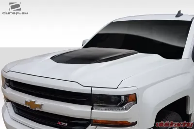 2016-2018 Chevrolet Silverado Duraflex ZL1 V2 Look Hood - 1 Piece - 114234