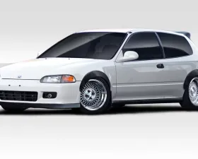 1992-1995 Honda Civic 2dr / HB Duraflex J Spec Fender Flares - 4 Piece