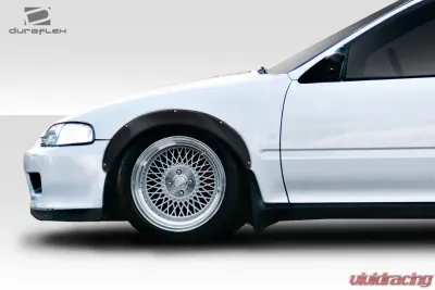 1992-1995 Honda Civic 2dr / HB Duraflex J Spec Fender Flares - 4 Piece - 114268