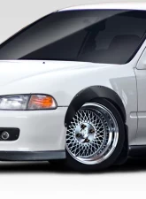 1992-1995 Honda Civic 2dr / HB Duraflex J Spec Fender Flares - 4 Piece                                     - 114268 - Image 3