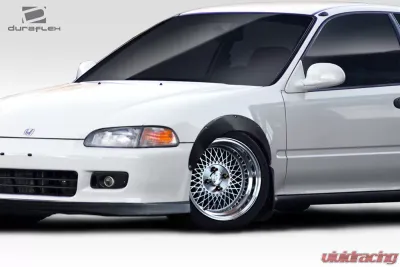 1992-1995 Honda Civic 2dr / HB Duraflex J Spec Fender Flares - 4 Piece - 114268