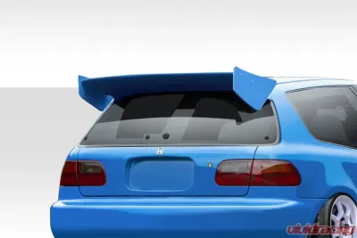 1992-1995 Honda Civic HB Duraflex RBS Wing Spoiler - 3 piece - 114272