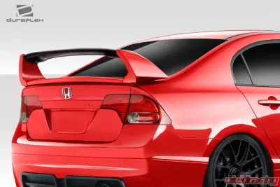 2006-2011 Honda Civic 4DR Duraflex Type M Wing Spoiler - 4 Piece - 114280