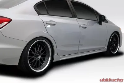 2012-2015 Honda Civic 4DR Duraflex RR Side Skirts - 2 Piece - 114286