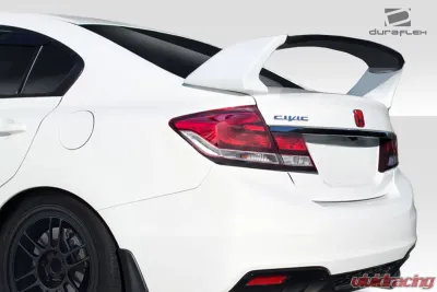 2012-2015 Honda Civic 4DR Duraflex RR Wing Spoiler - 3 Piece - 114287