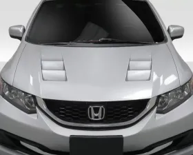 2012-2015 Honda Civic 4DR Duraflex TS-1 Hood - 1 Piece