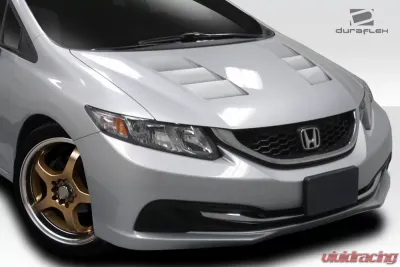 2012-2015 Honda Civic 4DR Duraflex TS-1 Hood - 1 Piece - 114289