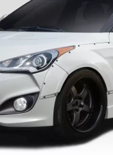 2012-2017 Hyundai Veloster Turbo Duraflex Envision Front Fender Flares - 4 piece                                     - 114305 - Image 2