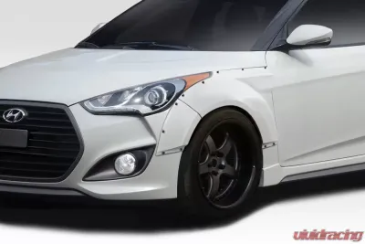 2012-2017 Hyundai Veloster Turbo Duraflex Envision Front Fender Flares - 4 piece - 114305