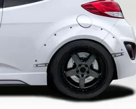 2012-2017 Hyundai Veloster Turbo Duraflex Envision Rear Fender Flares - 4 Piece