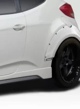 2012-2017 Hyundai Veloster Turbo Duraflex Envision Rear Fender Flares - 4 Piece                                     - 114306 - Image 2
