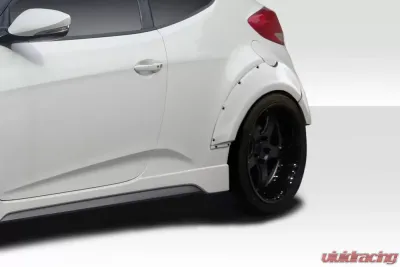 2012-2017 Hyundai Veloster Turbo Duraflex Envision Rear Fender Flares - 4 Piece - 114306