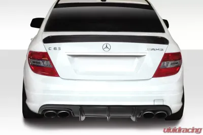 2008-2011 Mercedes C Class / C63 W204 Duraflex Super Fin Rear Diffuser - 1 Piece ( fits AMG Bumper only ) - 114366