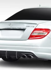 2008-2011 Mercedes C Class / C63 W204 Duraflex Super Fin Rear Diffuser - 1 Piece ( fits AMG Bumper only )                                     - 114366 - Image 2