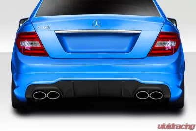 2012-2014 Mercedes C Class / C63 W204 Duraflex C63 Look Rear Diffuser - 1 Piece ( For AMG Bumper only) - 114372
